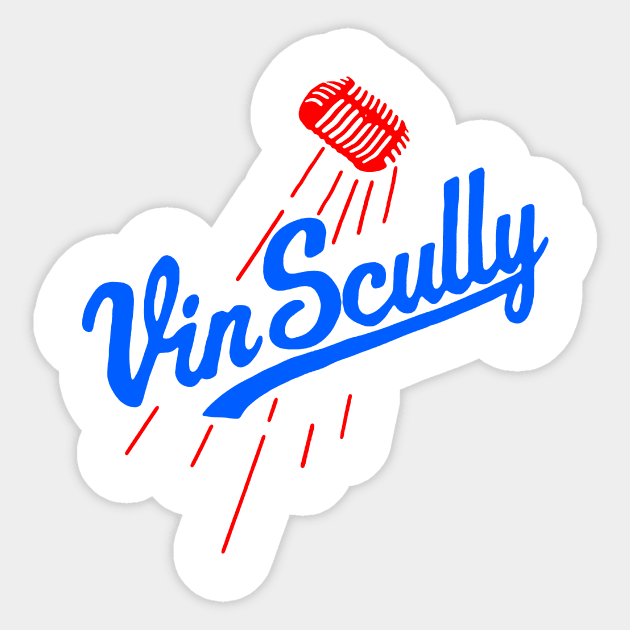 Vin Scully Sticker by The Dare